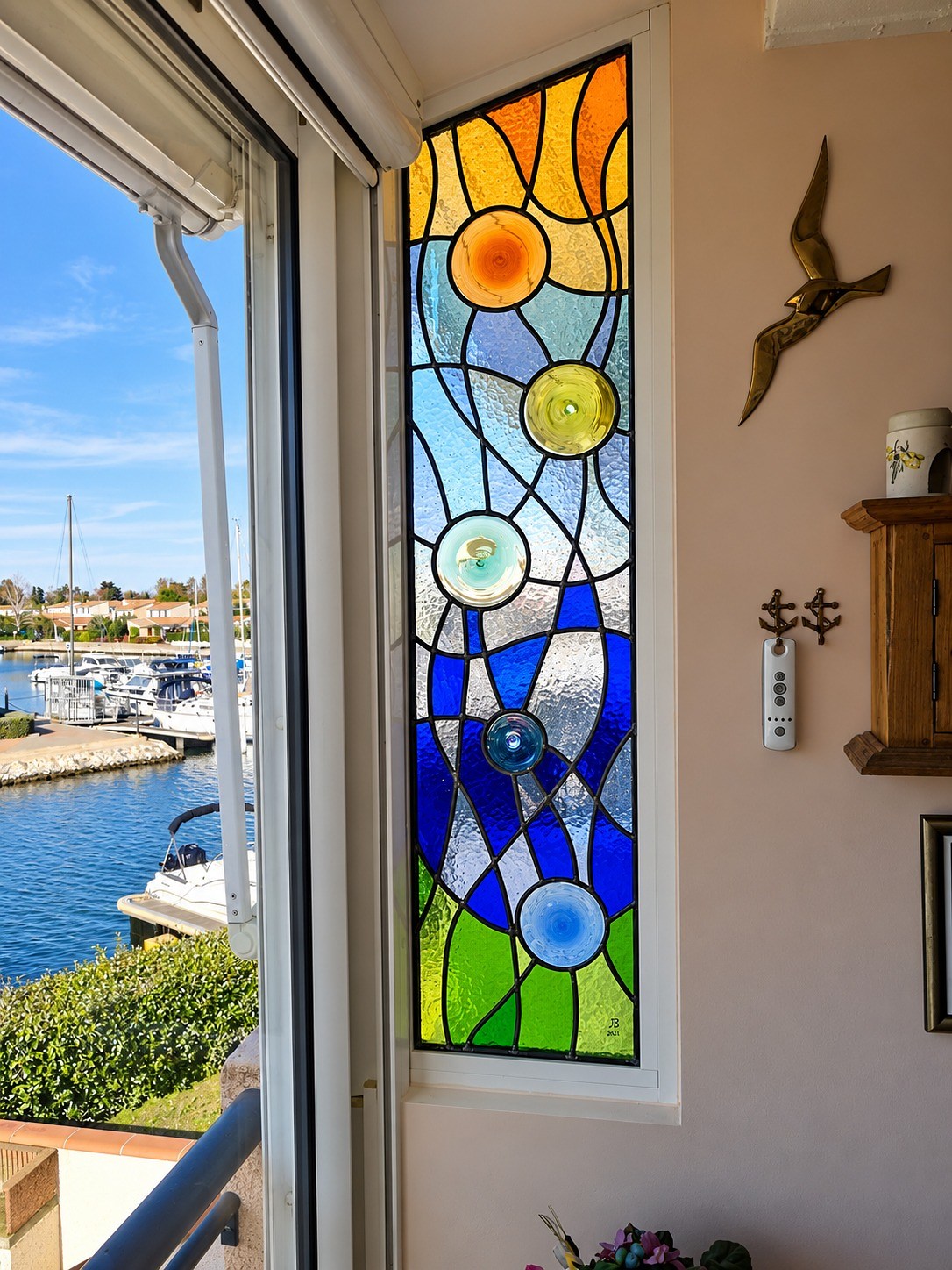 Vitrail Bulles de mer
